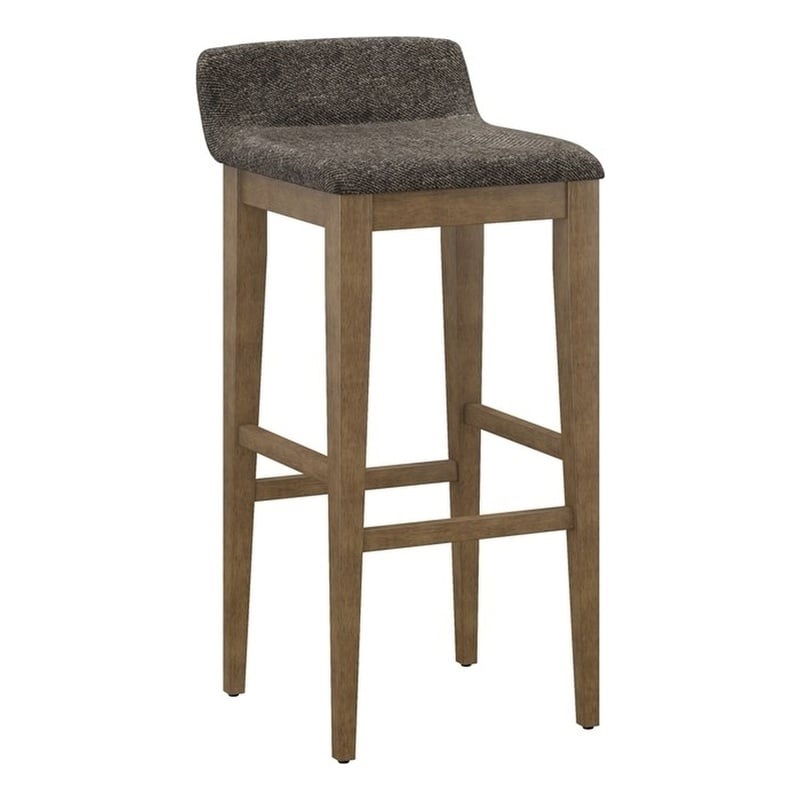 Hillsdale Renmark 26.25 Wood Contemporary Counter Stool in Brushed Gray