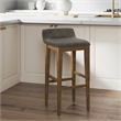 Hillsdale Renmark 26.25 Wood Contemporary Counter Stool in Brushed Gray