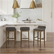 Hillsdale Renmark 26.25 Wood Contemporary Counter Stool in Brushed Gray