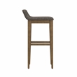 Hillsdale Renmark 26.25 Wood Contemporary Counter Stool in Brushed Gray