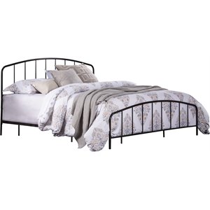 hillsdale furniture tolland metal king bed with arched spindle design black