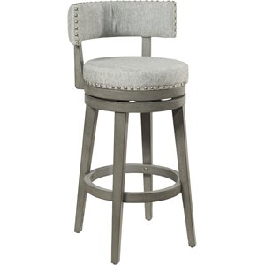 hillsdale furniture lawton swivel bar height stool antique gray