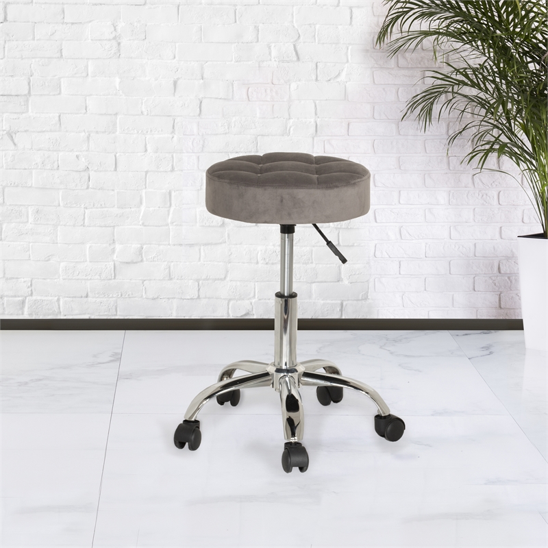 Vanity stool with casters hot sale