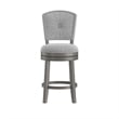 Hillsdale Santa Clara II 26 Wood Contemporary Counter Stool in Gray