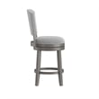 Hillsdale Santa Clara II 26 Wood Contemporary Counter Stool in Gray