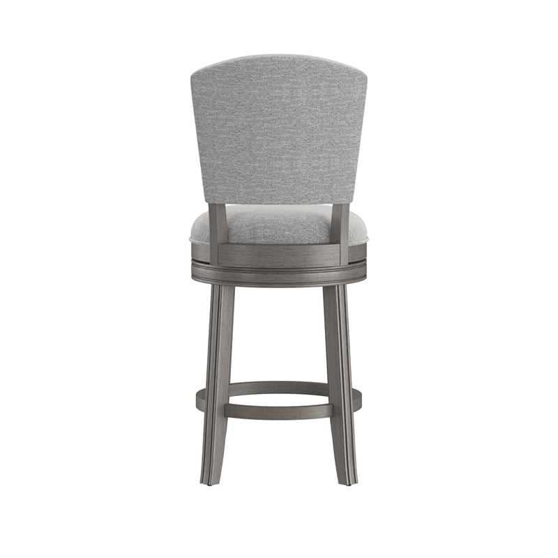 Hillsdale Santa Clara II 26 Wood Contemporary Counter Stool in Gray