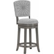 Hillsdale Santa Clara II 26 Wood Contemporary Counter Stool in Gray