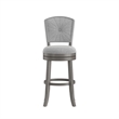 Hillsdale Santa Clara II 30 Wood Contemporary Bar Stool in Gray