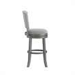 Hillsdale Santa Clara II 30 Wood Contemporary Bar Stool in Gray