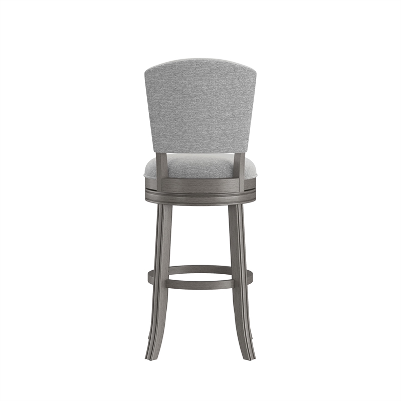Hillsdale Santa Clara II 30 Wood Contemporary Bar Stool in Gray