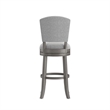 Hillsdale Santa Clara II 30 Wood Contemporary Bar Stool in Gray