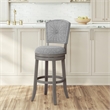 Hillsdale Santa Clara II 30 Wood Contemporary Bar Stool in Gray