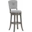 Hillsdale Santa Clara II 30 Wood Contemporary Bar Stool in Gray