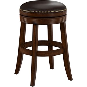 hillsdale furniture tillman hardwood backless swivel bar height stool brown