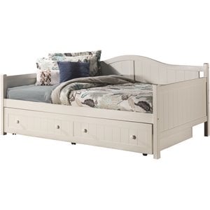 hillsdale furniture staci wood full daybed with trundle white