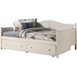 Hillsdale Furniture Staci Wood Full Daybed with Trundle White