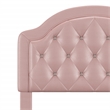 Hillsdale Furniture Karley Pink Faux Leather Twin Headboard