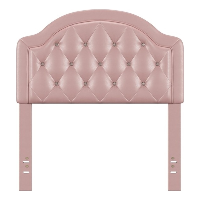 Hillsdale Furniture Karley Pink Faux Leather Twin Headboard