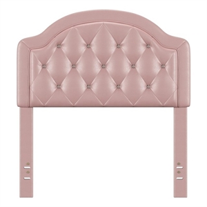 Hillsdale Furniture Karley Pink Faux Leather Twin Headboard