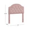 Hillsdale Furniture Karley Pink Faux Leather Twin Headboard