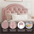 Hillsdale Furniture Karley Pink Faux Leather Twin Headboard