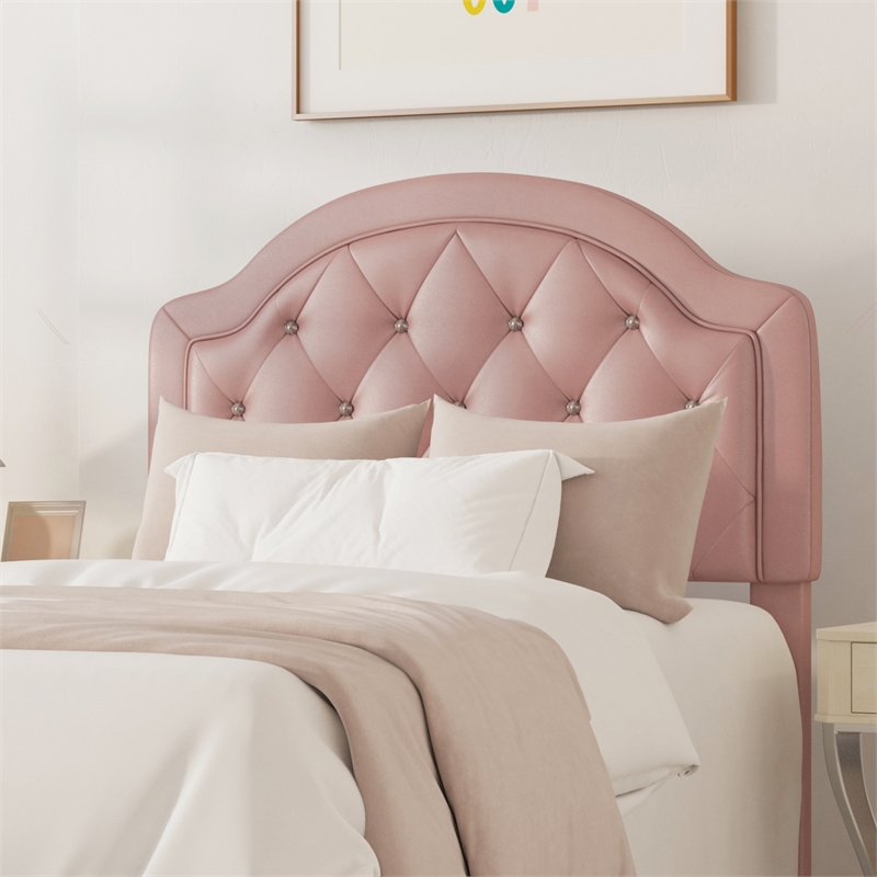 Hillsdale Furniture Karley Pink Faux Leather Twin Headboard
