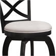 Hillsdale Ellendale 25.25 Wood Contemporary Counter Stool in Black