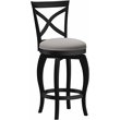 Hillsdale Ellendale 25.25 Wood Contemporary Counter Stool in Black