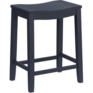 hillsdale furniture fiddler backless wood counter height stool in navy