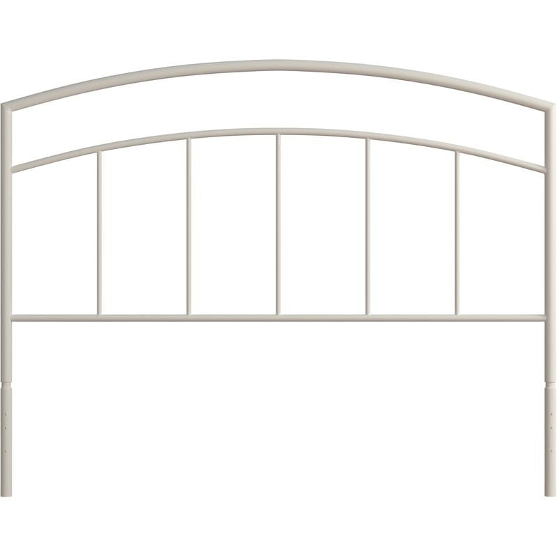 Julien Queen Metal Headboard and Footboard in Textured White
