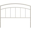 Julien Queen Metal Headboard and Footboard in Textured White