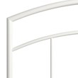 Julien Queen Metal Headboard and Footboard in Textured White