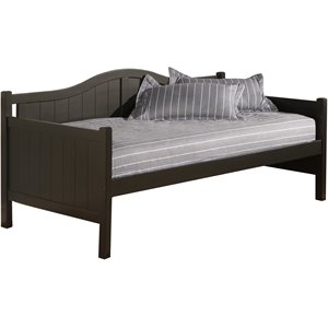 hillsdale staci wood daybed in black finish