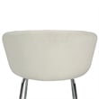 Hillsdale Furniture Marisol Metal Vanity Stool with White Fabric