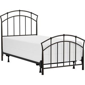 hillsdale vancouver contemporary twin metal spindle bed in antique brown