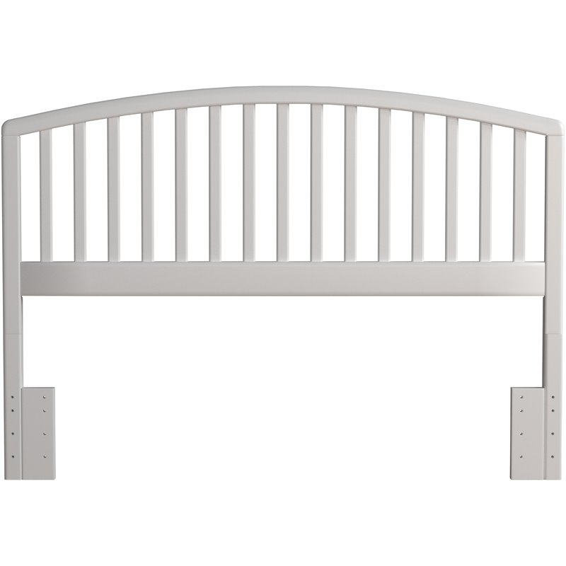 Hillsdale Carolina Full Queen Wooden Spindle Headboard in White