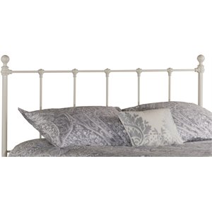 Hillsdale Molly Old Fashioned Full Metal Spindle Headboard in White