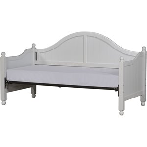 hillsdale augusta wooden daybed with suspension deck in white