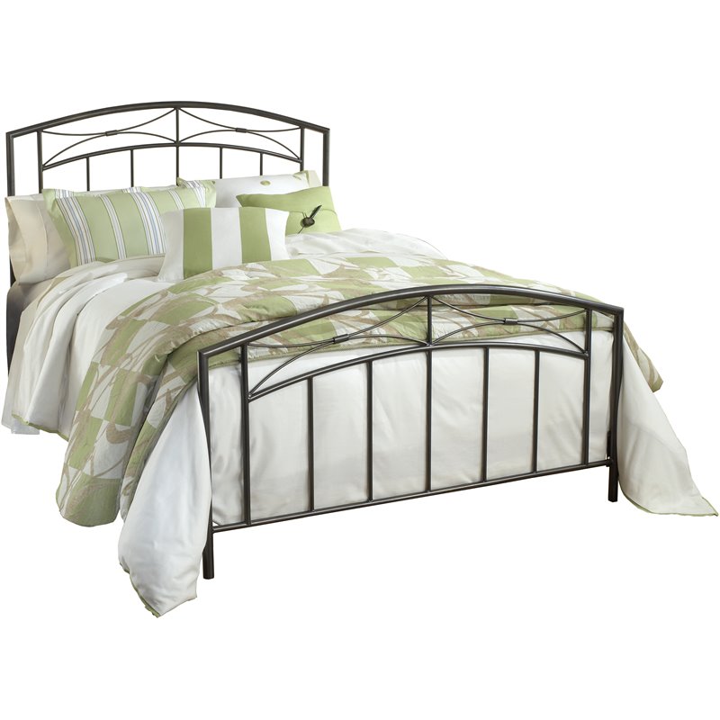 Hillsdale Morris Full Metal Spindle Bed In Magnesium Pewter ...