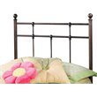 Hillsdale Providence Traditional Twin Metal Spindle Headboard in Antique Bronze
