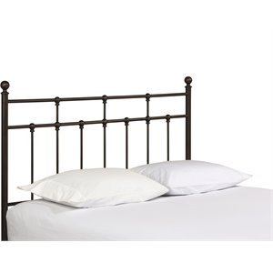 Hillsdale Providence Traditional King Metal Spindle Headboard in Antique Bronze