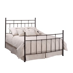 Hillsdale Providence Traditional King Metal Spindle Bed in Antique Bronze