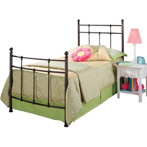 Hillsdale Providence Traditional Twin Metal Spindle Bed in Antique Bronze