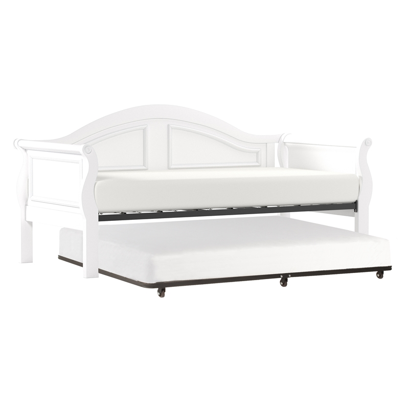 Hilale Furniture Bedford Complete, Wood Twin Trundle Bed Daybed