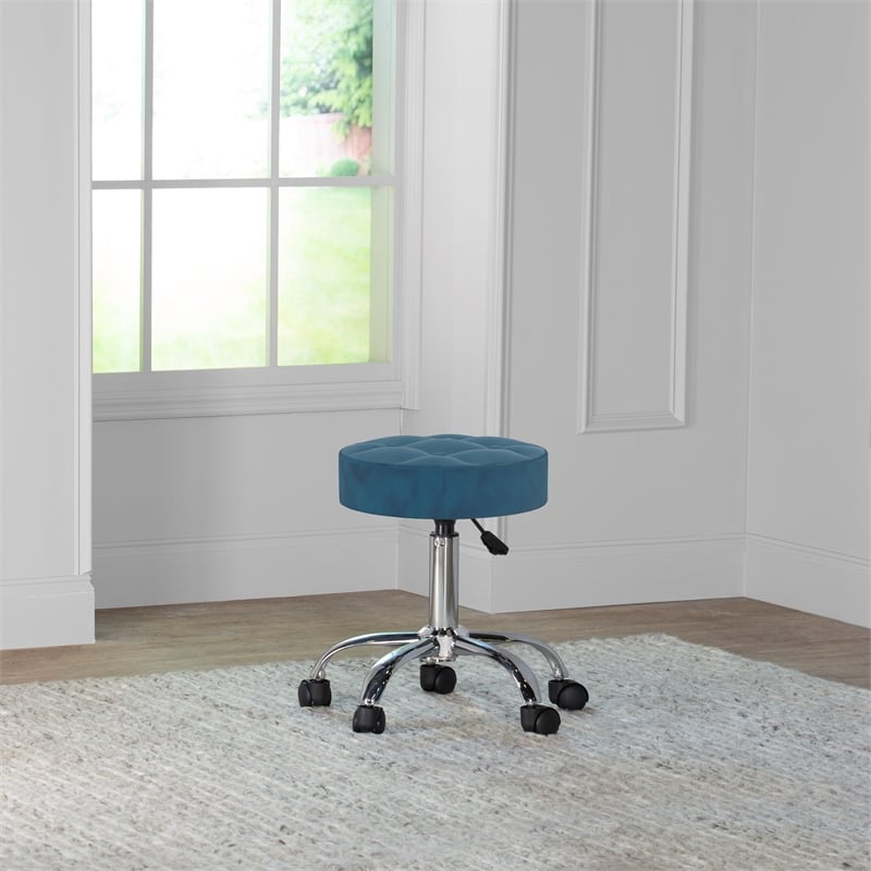 Blue discount vanity chair