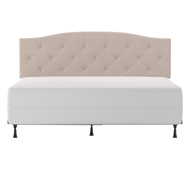 Living Essentials by Hillsdale Provence Uph Adj Tufted KG/Cl KG HB BEIGE FABRIC