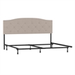 Living Essentials by Hillsdale Provence Uph Adj Tufted KG/Cl KG HB BEIGE FABRIC
