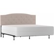Living Essentials by Hillsdale Provence Uph Adj Tufted KG/Cl KG HB BEIGE FABRIC