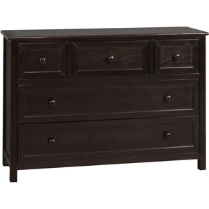 hillsdale kids and teen schoolhouse 4.0 wood dresser with 5 drawers chocolate