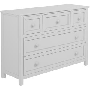 hillsdale kids and teen schoolhouse 4.0 wood dresser with 5 drawers white